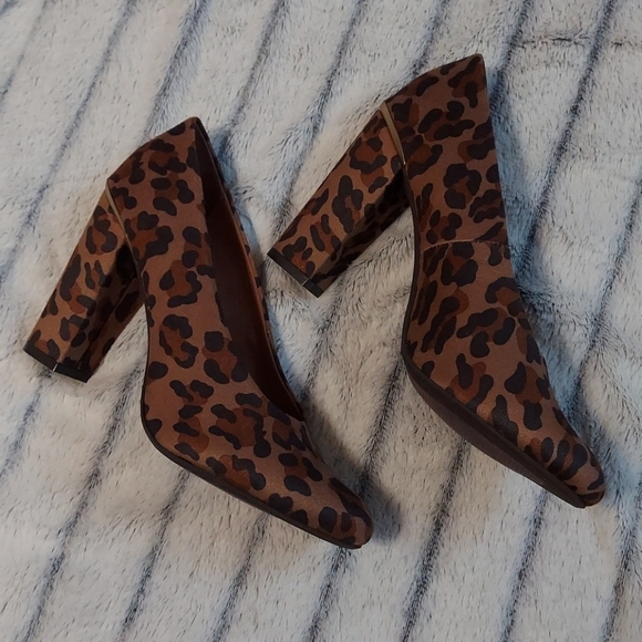 NICOLE Animal Print Heels Size 8 - Picture 2 of 7